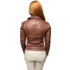 BO-LIA WOMENS BROWN LEATHER JACKET