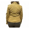 14032-L WOMENS LEATHER BLAZER  JACKET BEIGE