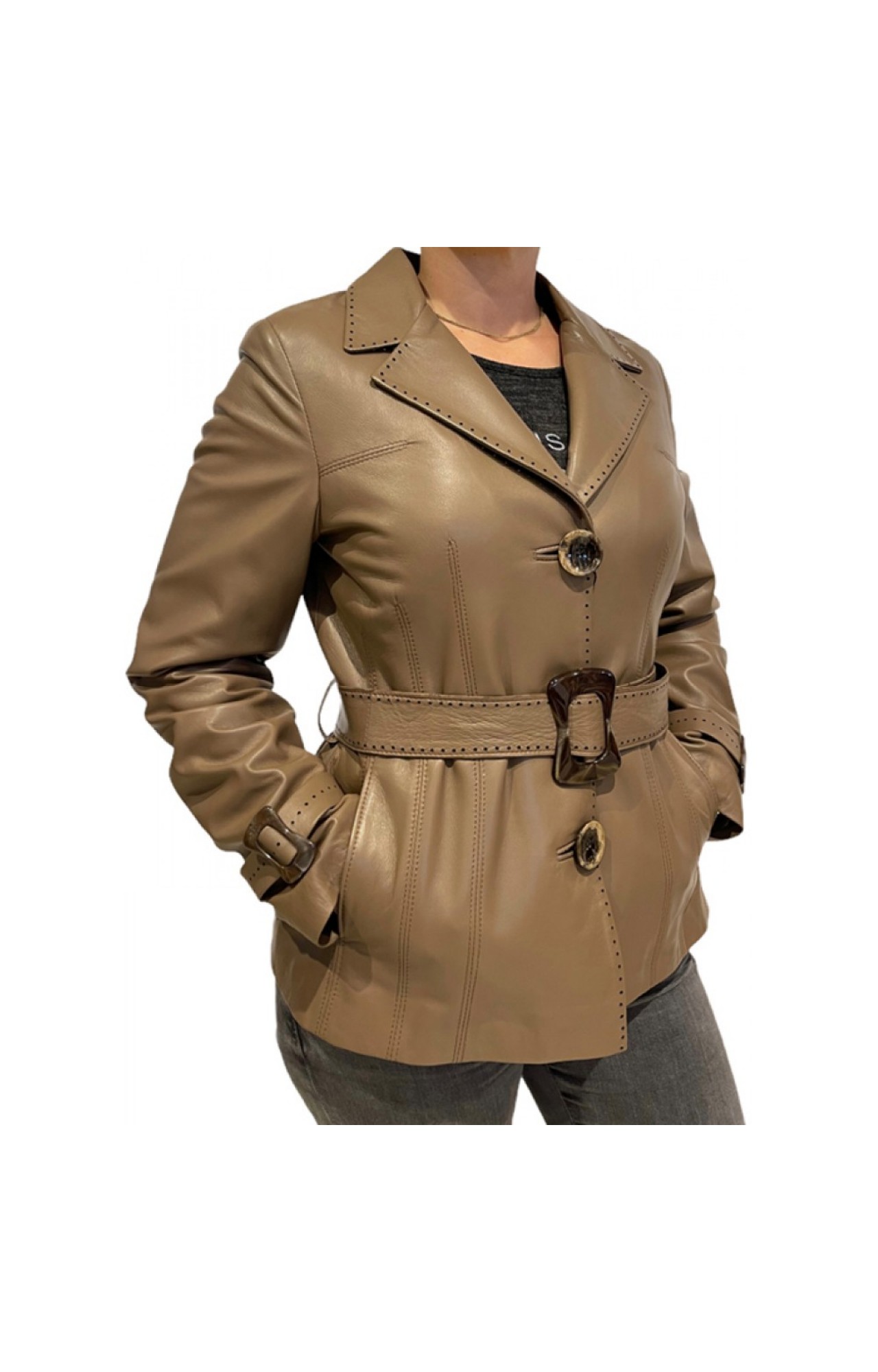 MARKOS LEATHER 14060 LEATHER WOMENS BLAZER