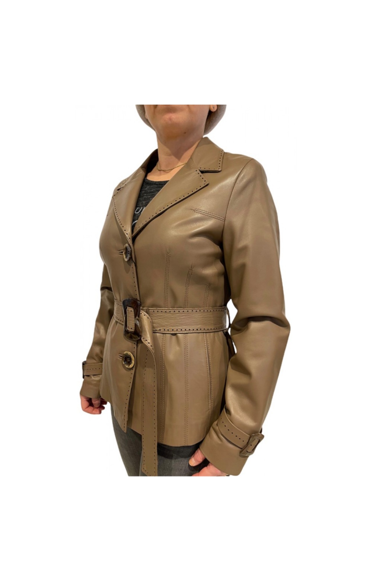 MARKOS LEATHER 14060 LEATHER WOMENS BLAZER