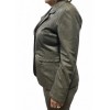 A-164 WOMENS LEATHER BLAZERE JACKET GREY 