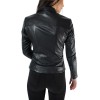 MARKOS LEATHER BO-ABIGAIL WOMENS BIKER LEATHER JACKET BLACK