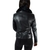 MARKOS LEATHER BO-CITY WOMENS BIKER LEATHER  JACKET BLACK  