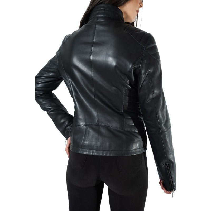 BO-LIMA ΓΥΝΑΙΚΕΙΟ ΔΕΡΜΑΤΙΝΟ ΜΠΟΥΦΑΝ ΜΑΥΡΟ