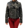 BO-TYLER WOMENS LEATHER JACKET BLACK 