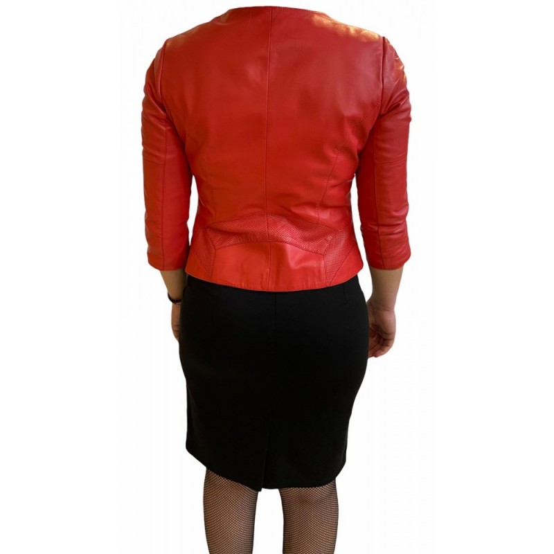 B-22 ΓΥΝΑΙΚΕΙΟ ΔΕΡΜΑΤΙΝΟ ΣΑΚΑΚΙ ΚΟΚΚΙΝΟ