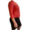 MARKOS LEATHER B-22 WOMENS LEATHER BLAZER RED