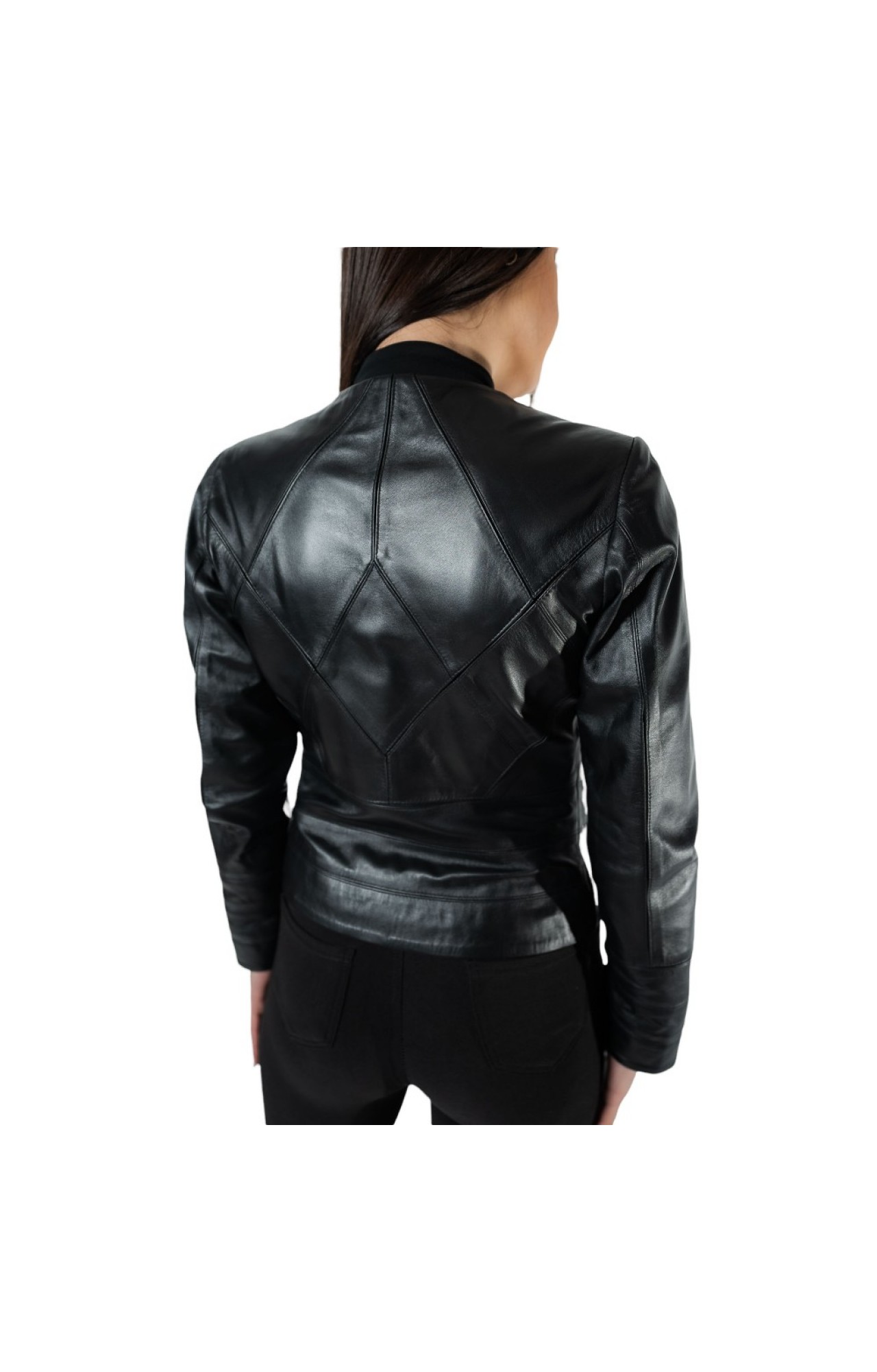 MARKOS LEATHER B-5041 WOMENS LEATHER BLACK JACKET 