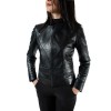 MARKOS LEATHER B-5041 WOMENS LEATHER BLACK JACKET 