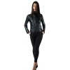 MARKOS LEATHER B-5041 WOMENS LEATHER BLACK JACKET 