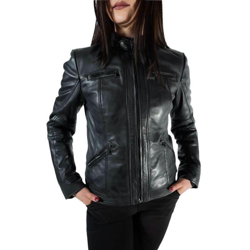 ΓΥΝΑΙΚΕΙΟ ΔΕΡΜΑΤΙΝΟ ΜΠΟΥΦΑΝ IN-11 ΜΑΥΡΟ