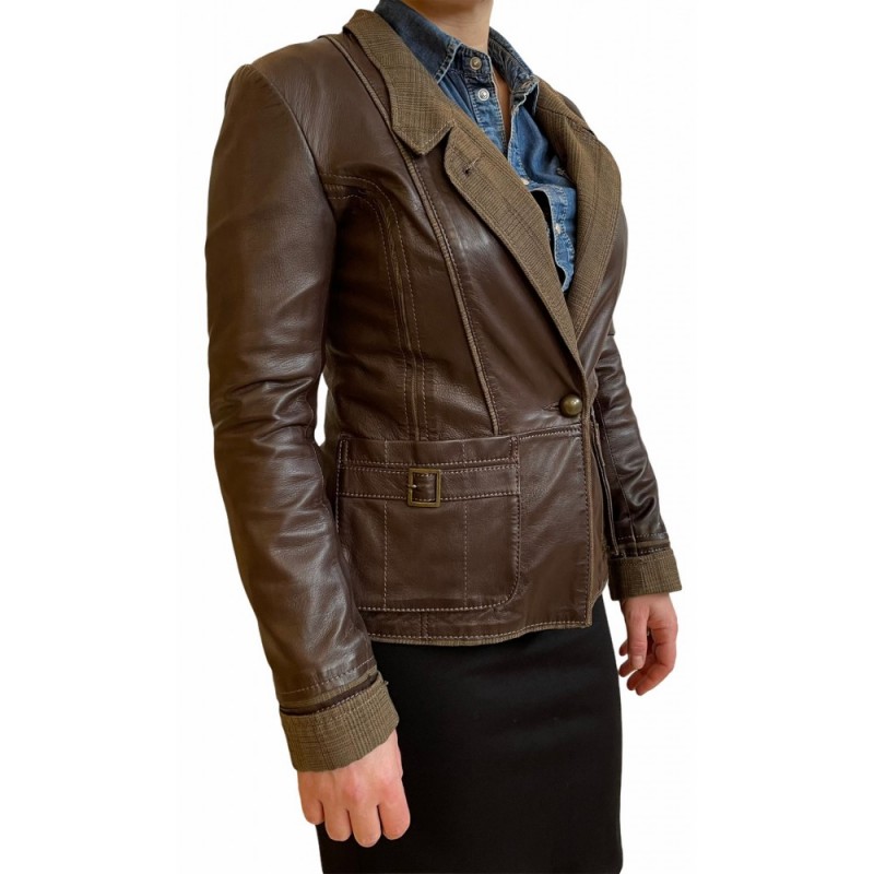 PETRA ΓΥΝΑΙΚΕΙΟ ΔΕΡΜΑΤΙΝΟ ΣΑΚΑΚΙ ΚΑΦΕ