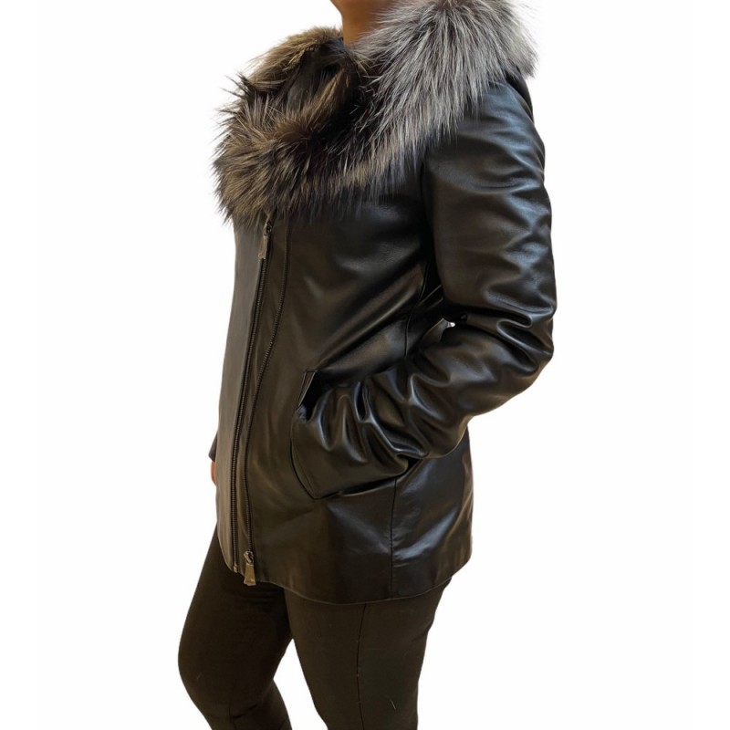 R-9910 ΓΥΝΑΙΚΕΙΟ ΔΕΡΜΑΤΙΝΟ ΜΠΟΥΦΑΝ ΜΑΥΡΟ