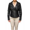MUFFIN-BLACK WOMENS LEATHER JACKET