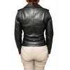 MUFFIN-BLACK WOMENS LEATHER JACKET