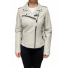 MUFFIN-ECRU WOMENS LEATHER JACKET