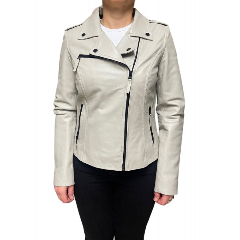 MUFFIN-ECRU ΓΥΝΑΙΚΕΙΟ ΔΕΡΜΑΤΙΝΟ ΜΠΟΥΦΑΝ ΕΚΡΟΥ