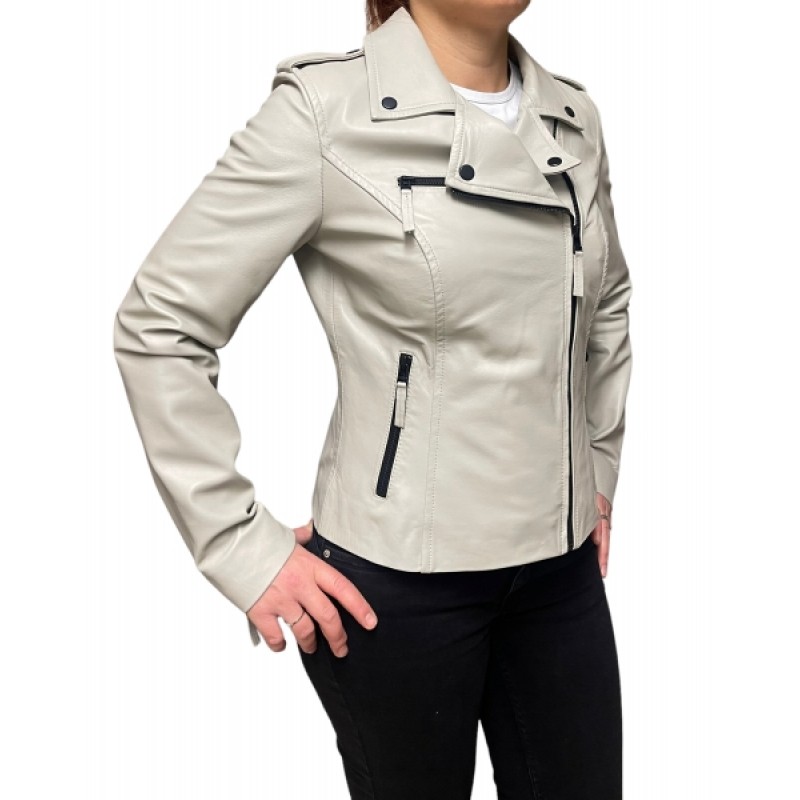 MUFFIN-ECRU ΓΥΝΑΙΚΕΙΟ ΔΕΡΜΑΤΙΝΟ ΜΠΟΥΦΑΝ ΕΚΡΟΥ