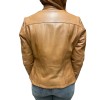 NEW BO-ABIGAIL WOMENS COGNAC LEATHER JACKET
