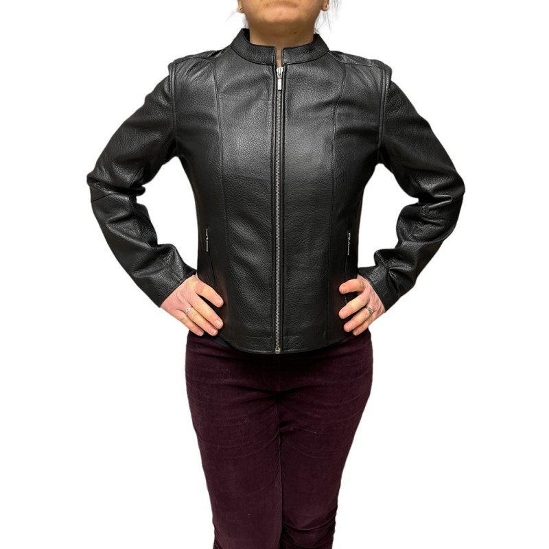 ID-5256 ΓΥΝΑΙΚΕΙΟ ΔΕΡΜΑΤΙΝΟ ΜΠΟΥΦΑΝ ΜΑΥΡΟ