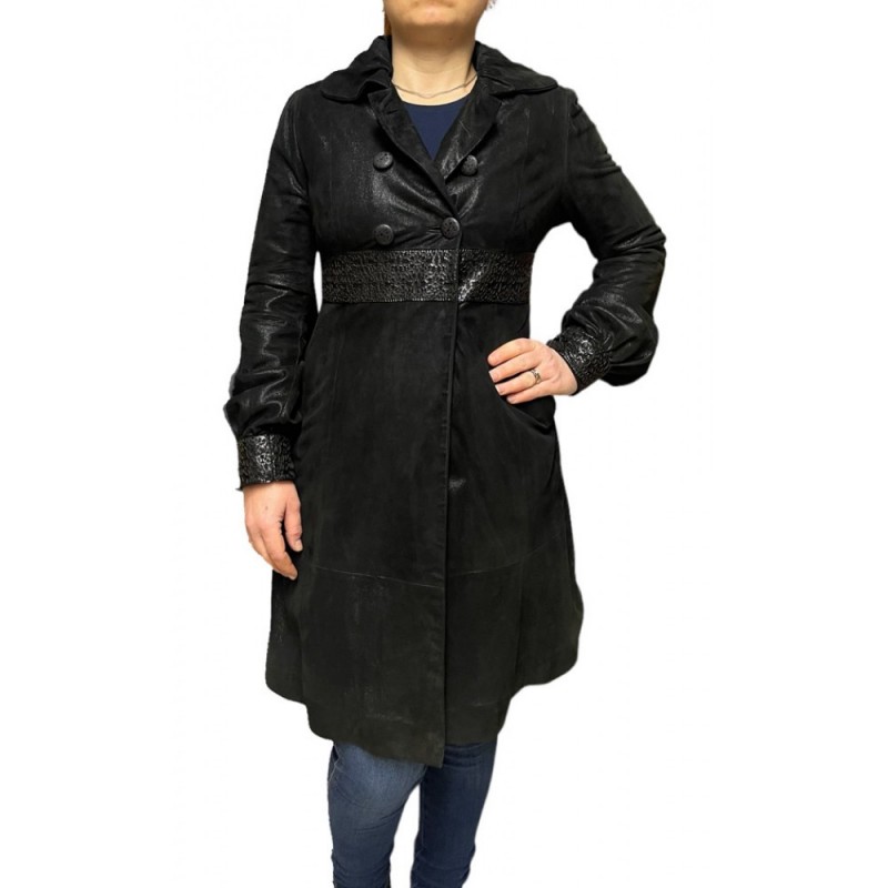 KZ-DC403 ΓΥΝΑΙΚΕΙΑ ΔΕΡΜΑΣΤΙΝΗ ΖΑΚΕΤΑ ΜΑΥΡΗ