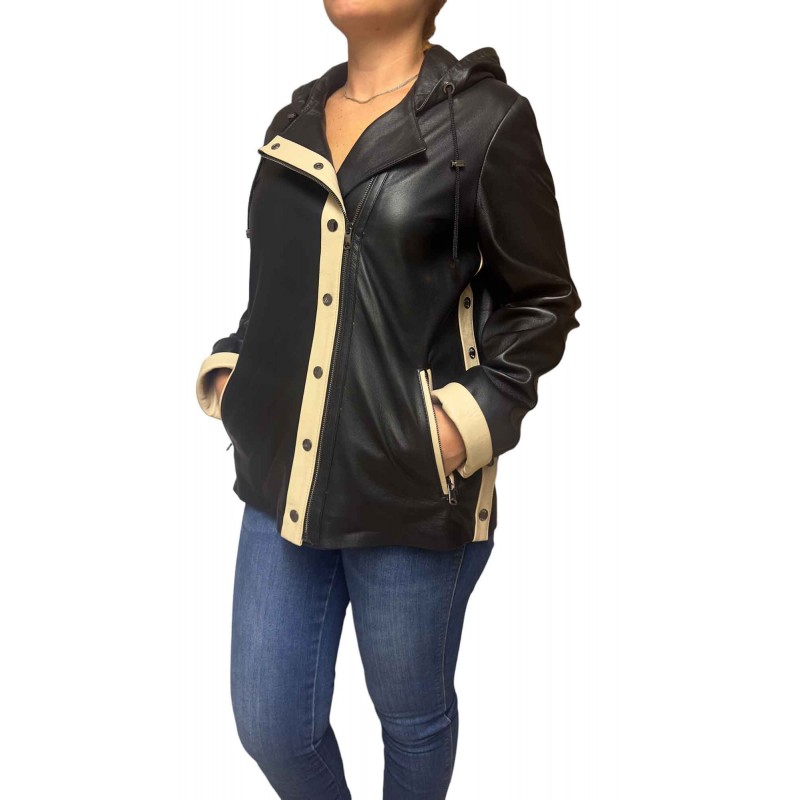 SARA-2 ΓΥΝΑΙΚΕΙΑ ΔΕΡΜΑΤΙΝΗ ΖΑΚΕΤΑ ΜΑΥΡΗ SARA-2 ΓΥΝΑΙΚΕΙΑ ΔΕΡΜΑΤΙΝΗ ΖΑΚΕΤΑ ΜΑΥΡΗ