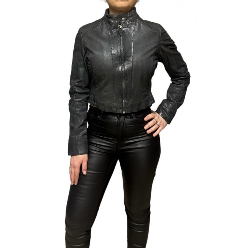 MK-6912 ΓΥΝΑΙΚΕΙΟ ΔΕΡΜΑΤΙΝΟ CROP BIKER ΜΑΥΡΟ MK-6912 ΓΥΝΑΙΚΕΙΟ ΔΕΡΜΑΤΙΝΟ CROP BIKER ΜΑΥΡΟ