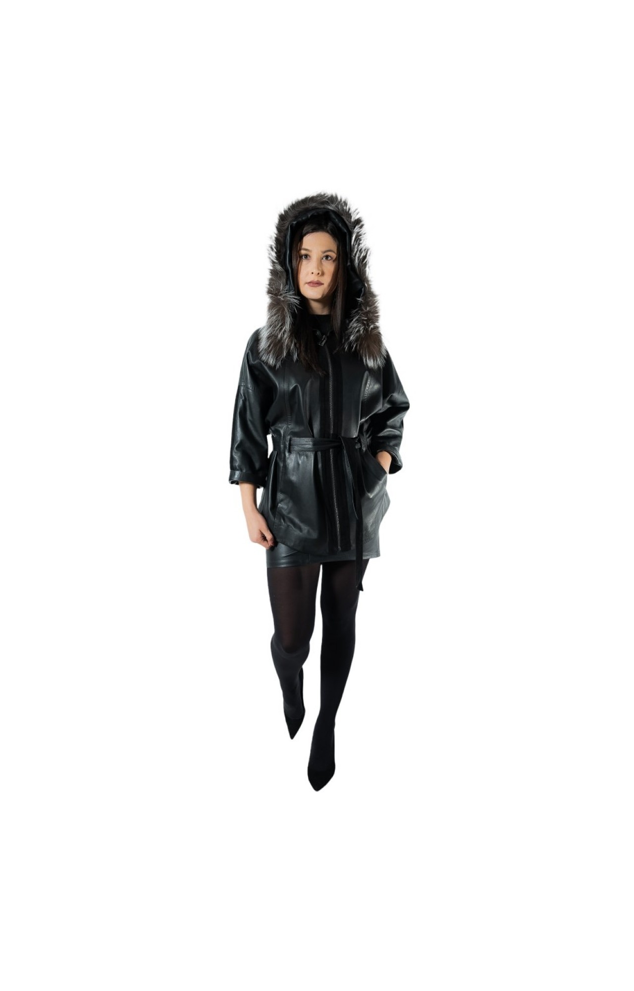  MARKOS LEATHER F-2154 WOMENS LEATHER JACKET BLACK