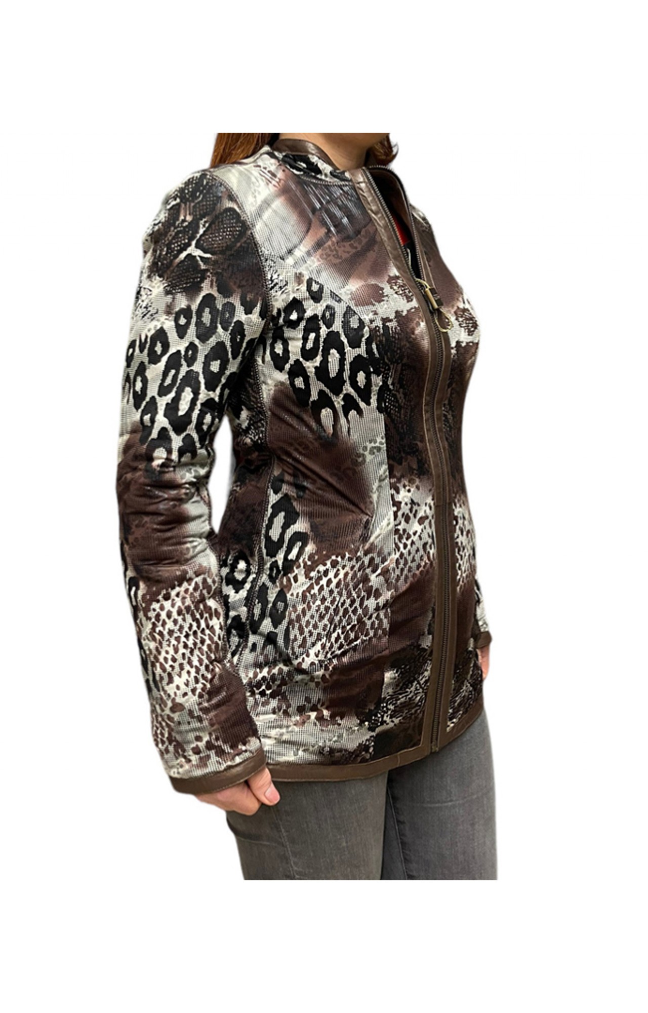  MARKOS LEATHER R8265-C WOMENS LEATHER BROWN JACKET