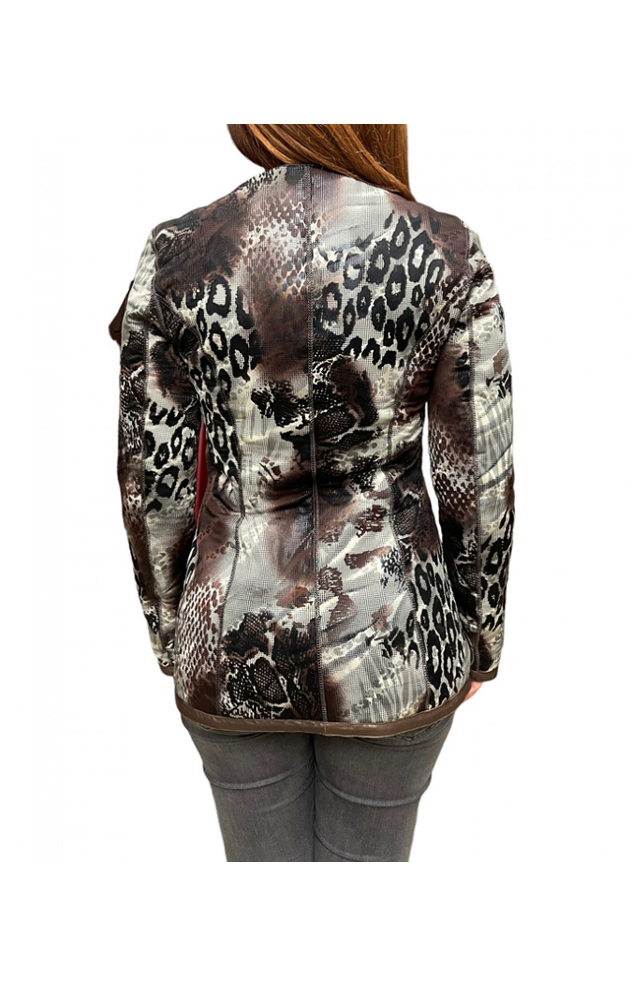  MARKOS LEATHER R8265-C WOMENS LEATHER BROWN JACKET