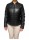 AW23-60-BLACK ΓΥΝΑΙΚΕΙΟ ΔΕΡΜΑΤΙΝΟ BOMBER ΜΠΟΥΦΑΝ PUFFER ΜΑΥΡΟ