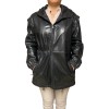 AW23-86 WOMENS LEATHER JACKET BLACK