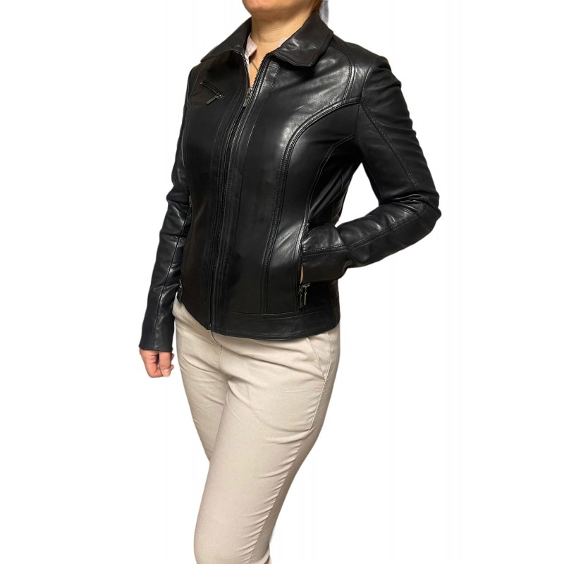 BO-SABRA-BLACK ΓΥΝΑΙΚΕΙΟ ΔΕΡΜΑΤΙΝΟ ΜΠΟΥΦΑΝ ΜΑΥΡΟ