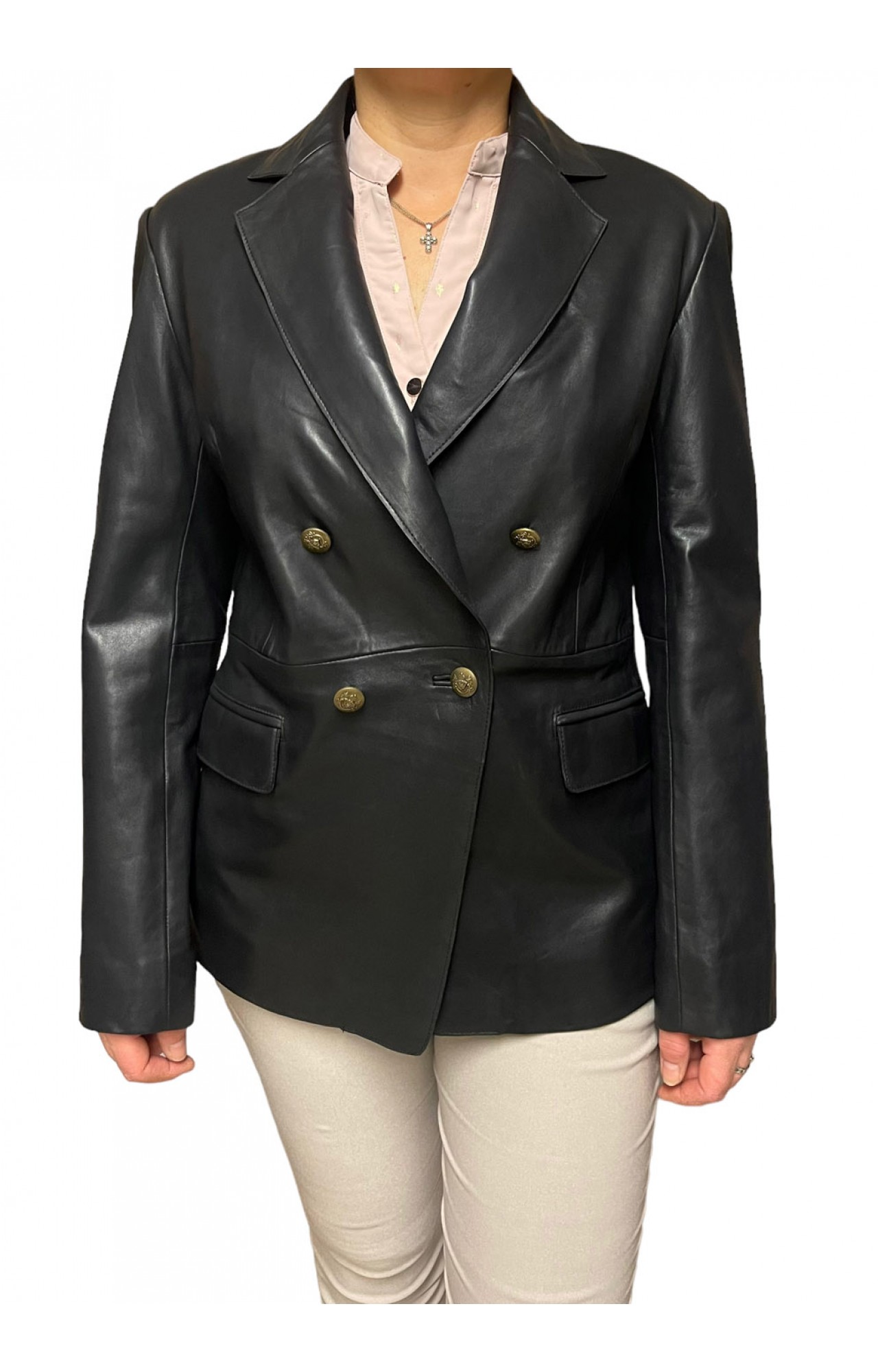 LIFE WOMENS BLACK LEATHER JACKET
