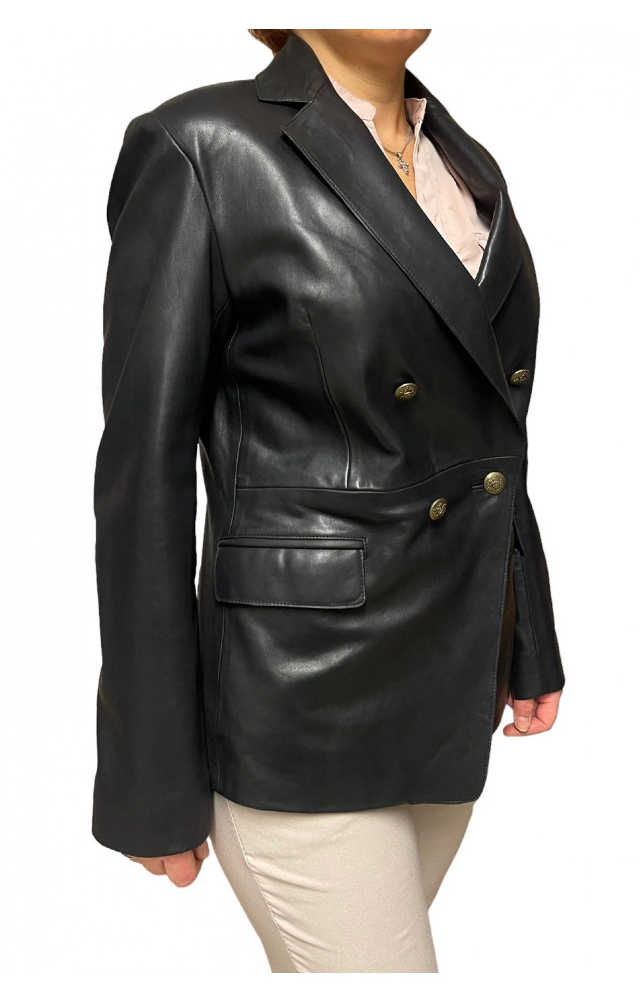 LIFE WOMENS BLACK LEATHER JACKET