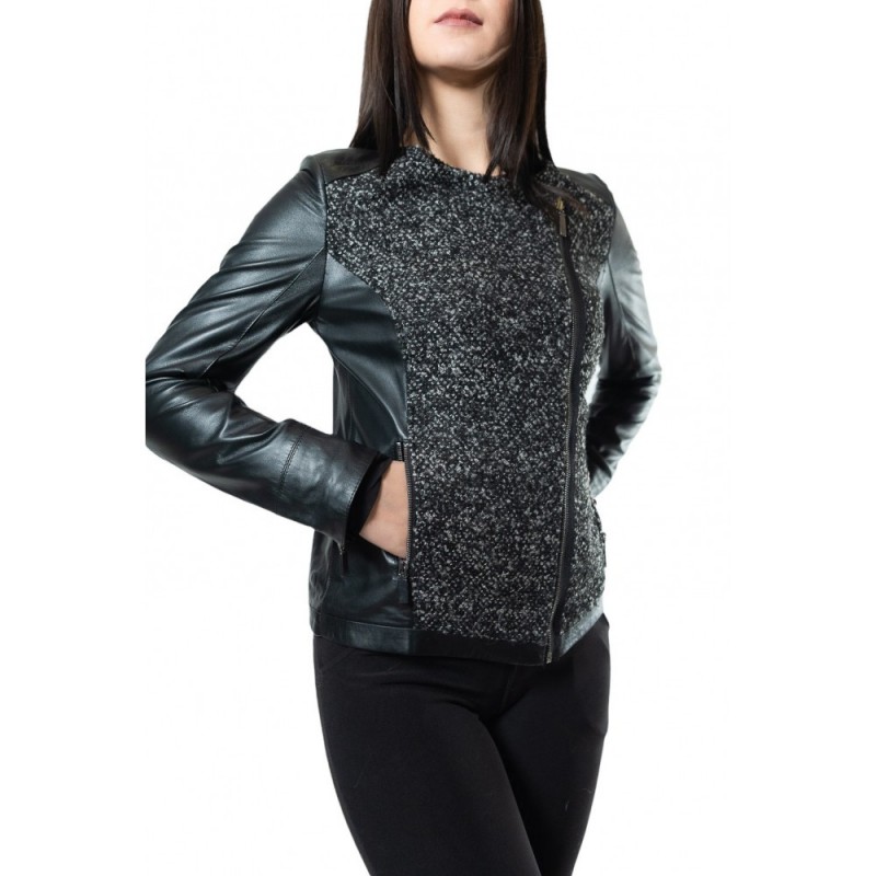 V-13163 ΓΥΝΑΙΚΕΙΟ ΔΕΡΜΑΤΙΝΟ ΜΠΟΥΦΑΝ ΜΑΥΡΟ