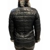 MARKOS LEATHER 9661-C WOMENS LEATHER GREY DOUBLE SIDE JACKET WITH NATURAL FUR