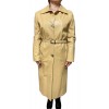 118 WOMENS LEATHER COAT BEIGE