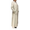 33230A WOMENS LEATHER COAT WHITE