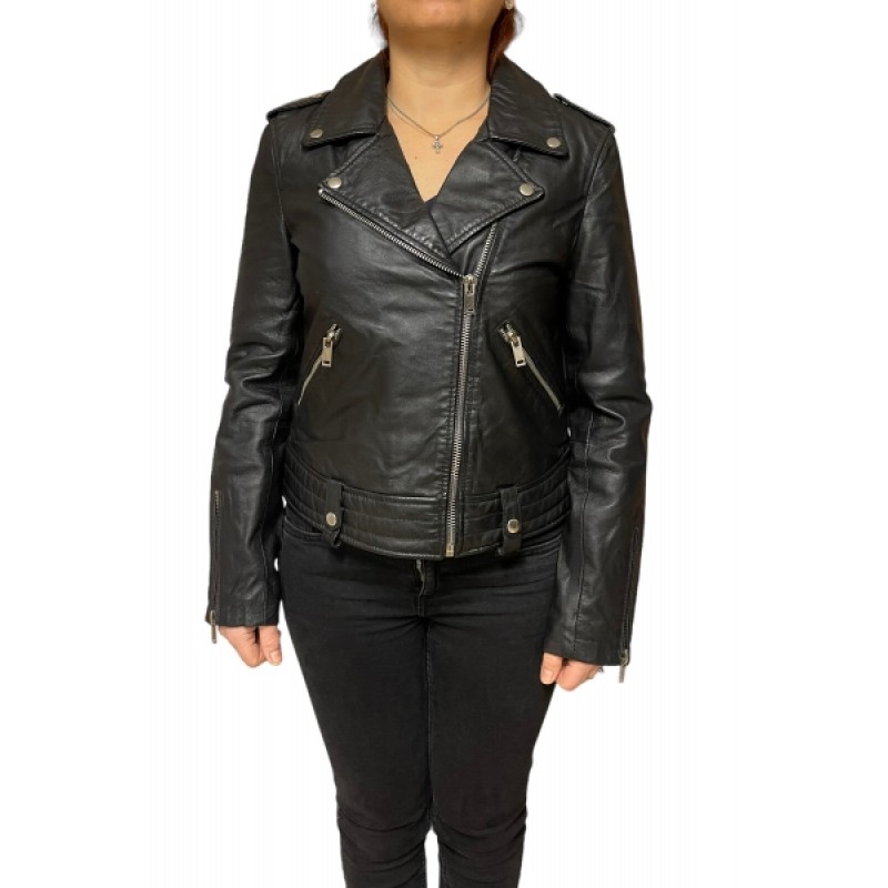 UC-MD86 ΓΥΝΑΙΚΕΙΟ ΔΕΡΜΑΤΙΝΟ ΜΠΟΥΦΑΝ PERFECTO ΜΑΥΡΟ