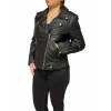 UC-MD86 WOMENS LEATHER JACKET PERFECTO BLACK