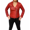 UC-MD87 WOMENS LEATHER JACKET PERFECTO RED