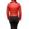 UC-MD87 WOMENS LEATHER JACKET PERFECTO RED