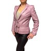 ME-ALIMA WOMENS LEATHER JACKET PINK