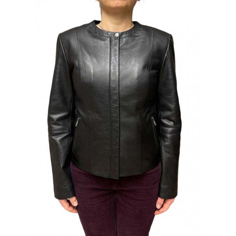 ID-5279 ΓΥΝΑΙΚΕΙΟ ΔΕΡΜΑΤΙΝΟ BIKER-ΣΑΚΑΚΙ ΜΑΥΡΟ