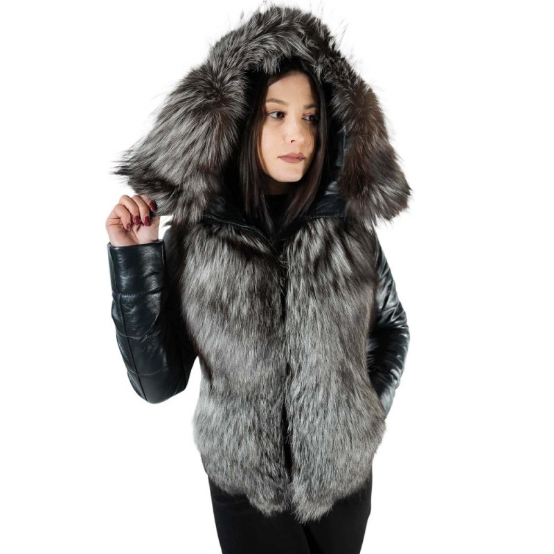 FER-14065 ΓΥΝΑΙΚΕΙΟ ΔΕΡΜΑΤΙΝΟ ΜΠΟΥΦΑΝ ΜΠΛΕ