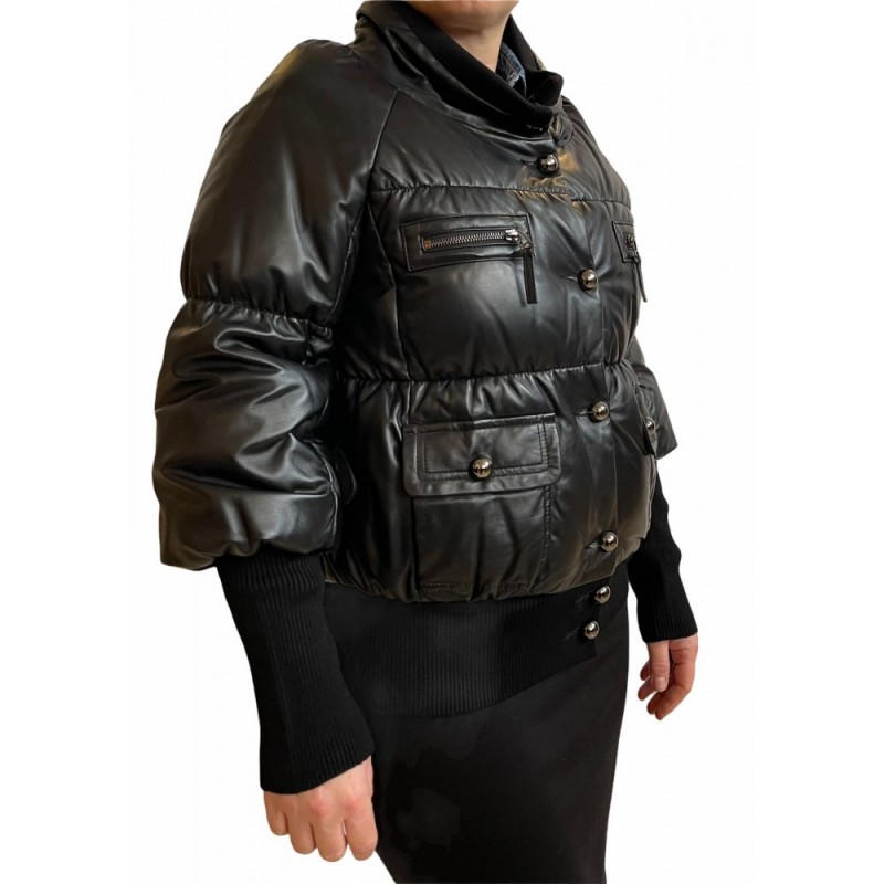 KI-10127 ΓΥΝΑΙΚΕΙΟ ΔΕΡΜΑΤΙΝΟ ΜΠΟΥΦΑΝ PUFFER ΚΟΝΤΟ ΜΑΥΡΟ KI-10127 ΓΥΝΑΙΚΕΙΟ ΔΕΡΜΑΤΙΝΟ ΜΠΟΥΦΑΝ PUFFER ΚΟΝΤΟ ΜΑΥΡΟ