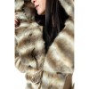 MARKOS LEATHER KU-BK-1060 WOMENS LEATHER WITH HOOD AND BELT  BEIGE