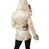 MARKOS LEATHER KU-BK-1060 WOMENS LEATHER WITH HOOD AND BELT  BEIGE