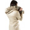 MARKOS LEATHER KU-BK-1060 WOMENS LEATHER WITH HOOD AND BELT  BEIGE